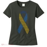 World Down Syndrome Day Awareness Ribbons Women's T-Shirt thumb 0
