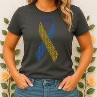 World Down Syndrome Day Awareness Ribbons Women's T-Shirt thumb 2