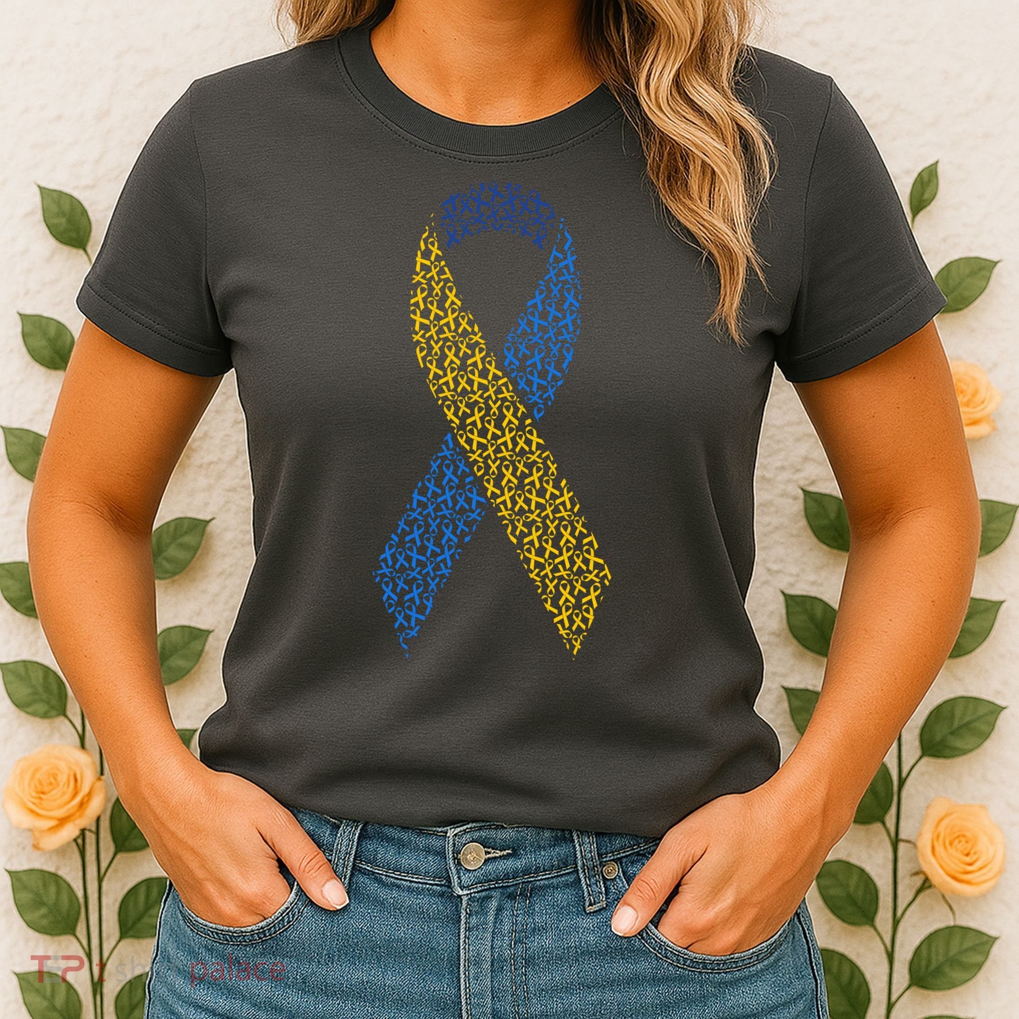 World Down Syndrome Day Awareness Ribbons Women's T-Shirt