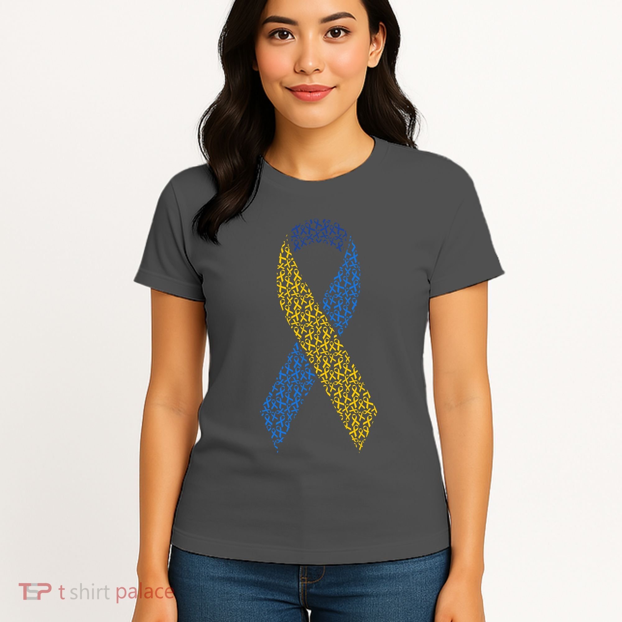 World Down Syndrome Day Awareness Ribbons Women's T-Shirt