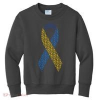 World Down Syndrome Day Awareness Ribbons Kids Sweatshirt thumb 0