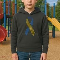 World Down Syndrome Day Awareness Ribbons Kids Hoodie thumb 2