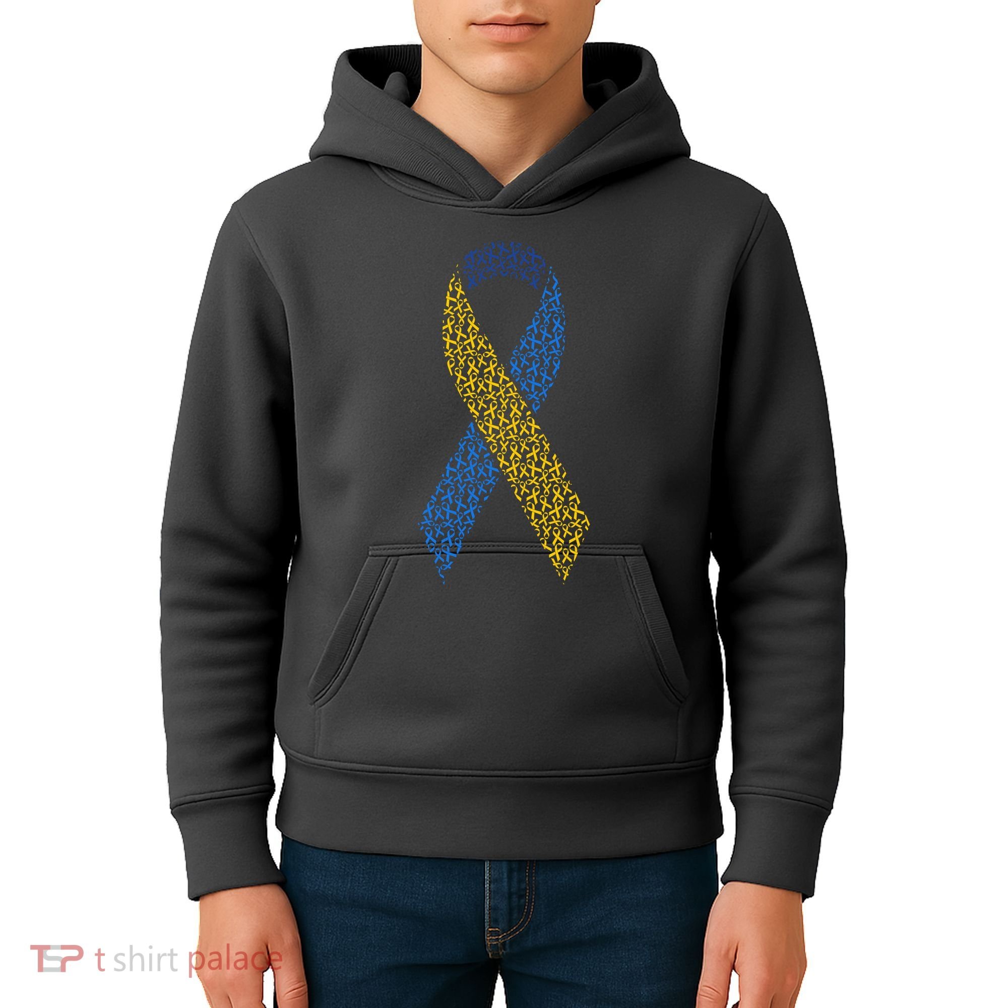World Down Syndrome Day Awareness Ribbons Kids Hoodie