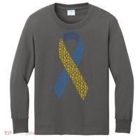 World Down Syndrome Day Awareness Ribbons Kids Long Sleeve Shirt thumb 0