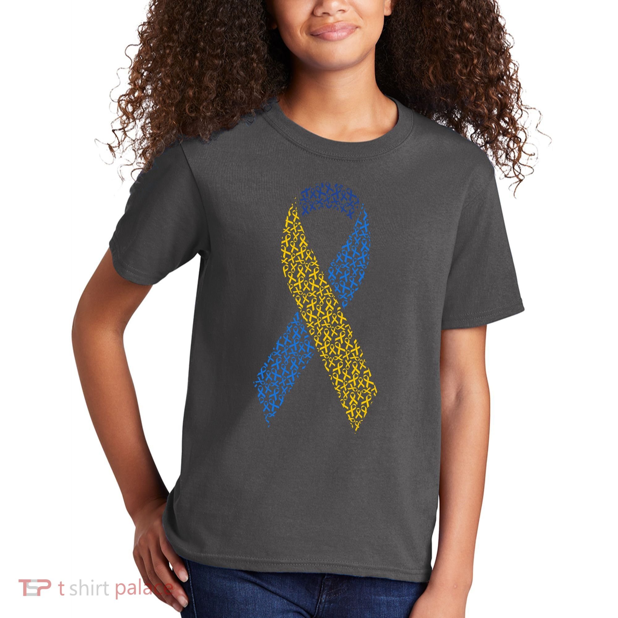 World Down Syndrome Day Awareness Ribbons Kids T-Shirt