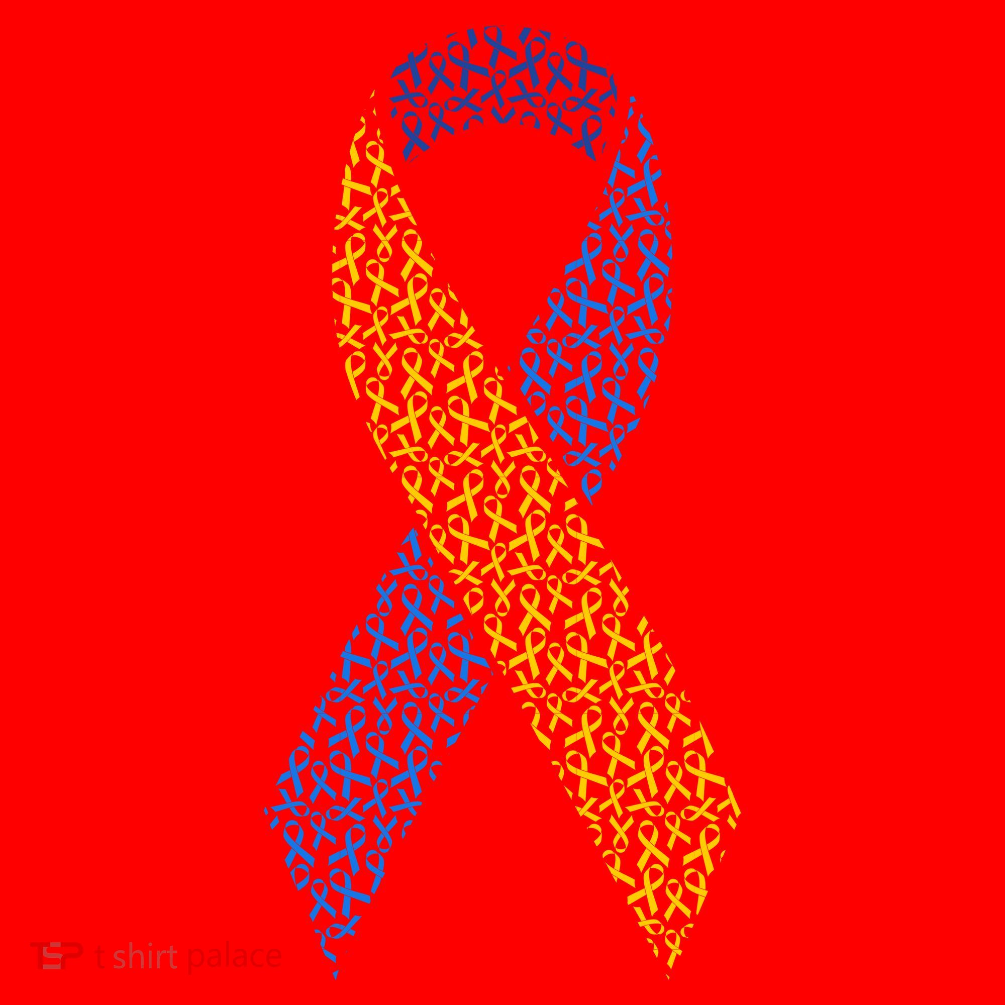 World Down Syndrome Day Awareness Ribbons Santa Hat