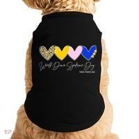 World Down Syndrome Day March 21st Awareness Heart Doggie Tank thumb 0