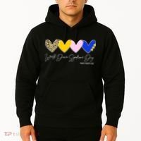 World Down Syndrome Day March 21st Awareness Heart Hoodie thumb 2