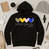 World Down Syndrome Day March 21st Awareness Heart Hoodie thumb 3