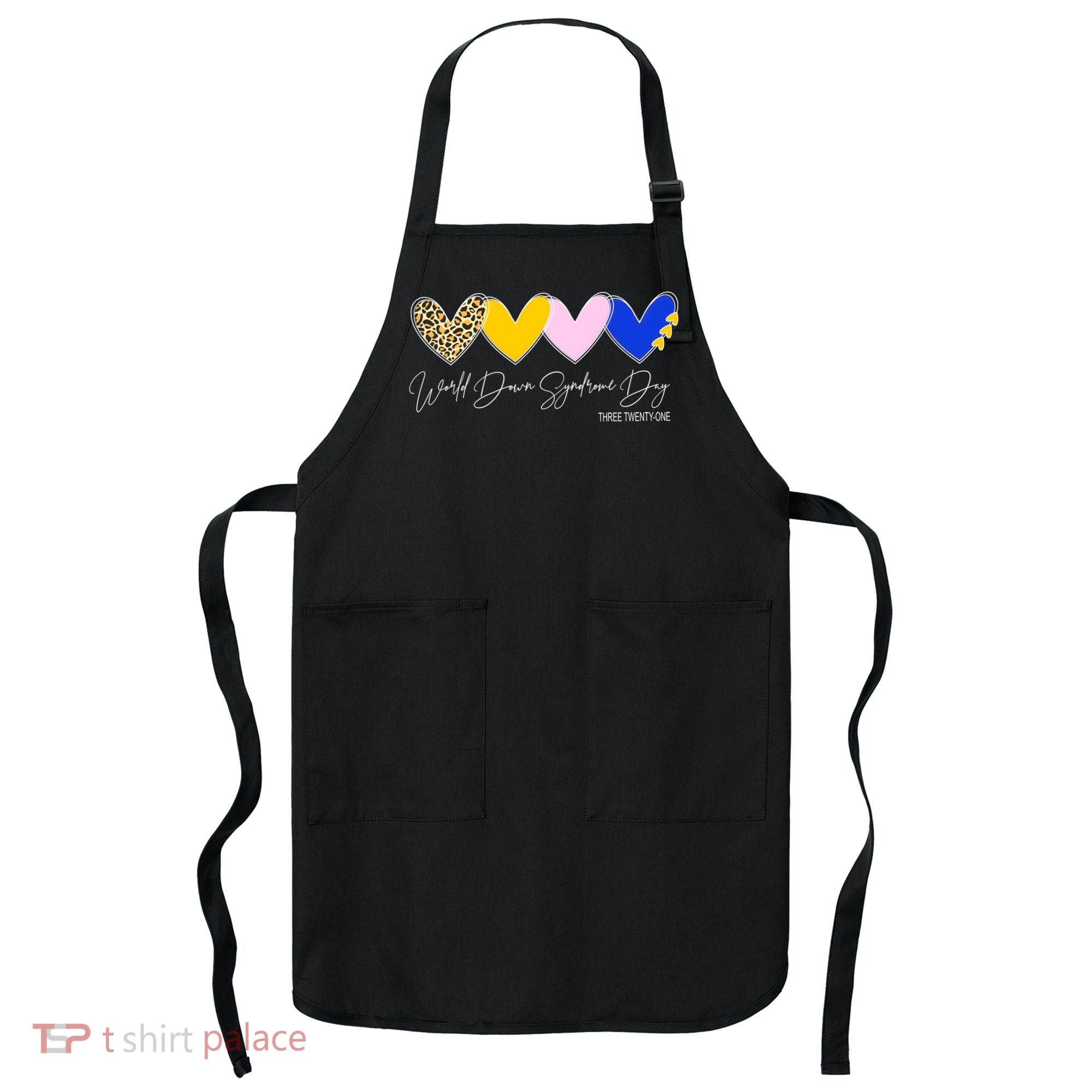 World Down Syndrome Day March 21st Awareness Heart Apron