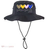 World Down Syndrome Day March 21st Awareness Heart Bucket Hat thumb 0