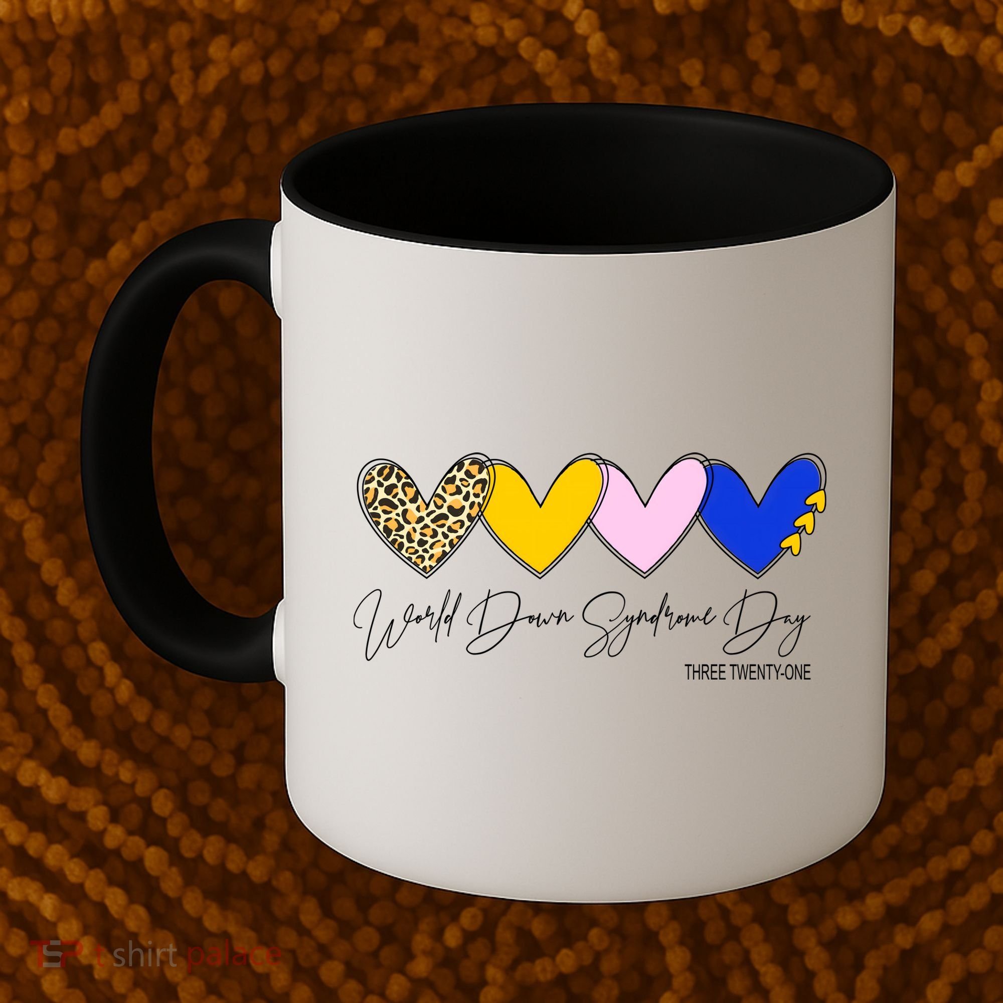 World Down Syndrome Day March 21st Awareness Heart Coffee Mug