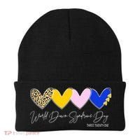 World Down Syndrome Day March 21st Awareness Heart Beanie thumb 0
