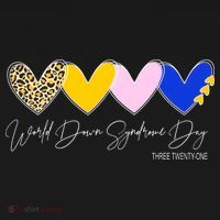 World Down Syndrome Day March 21st Awareness Heart Women's Hoodie thumb 2