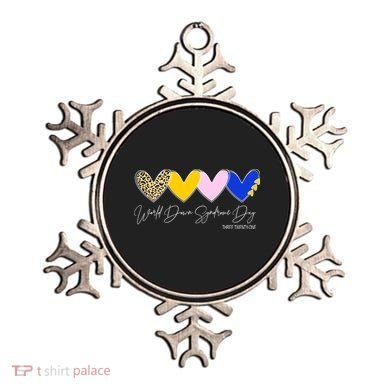 World Down Syndrome Day March 21st Awareness Heart Ornament
