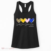 World Down Syndrome Day March 21st Awareness Heart Women's Tank Top thumb 0