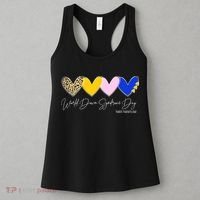 World Down Syndrome Day March 21st Awareness Heart Women's Tank Top thumb 3