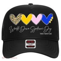 World Down Syndrome Day March 21st Awareness Heart Hat thumb 0