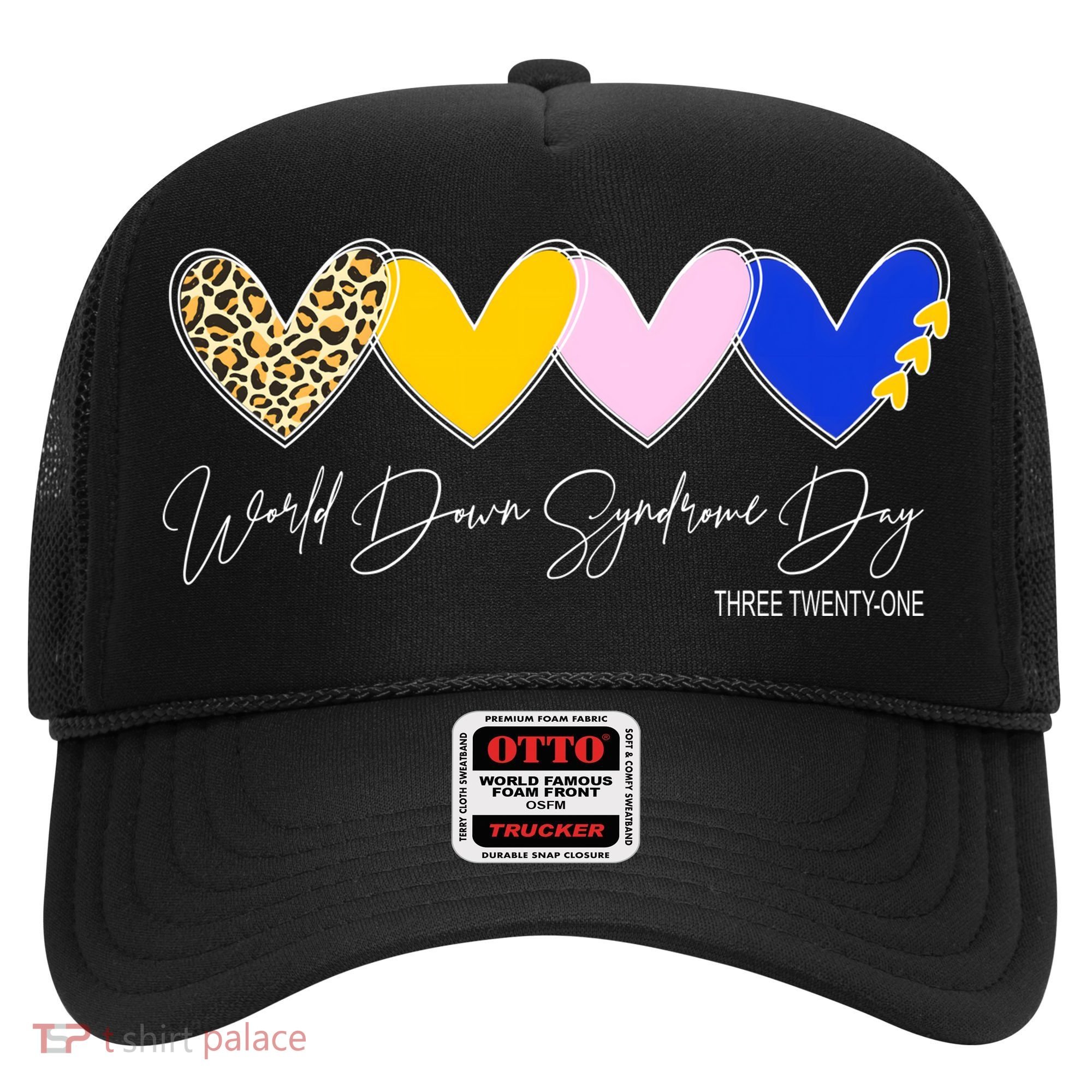 World Down Syndrome Day March 21st Awareness Heart Hat