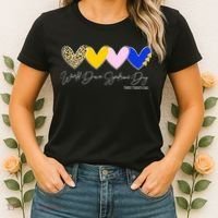 World Down Syndrome Day March 21st Awareness Heart Women's T-Shirt thumb 2