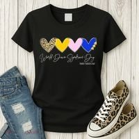 World Down Syndrome Day March 21st Awareness Heart Women's T-Shirt thumb 3