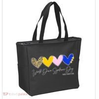 World Down Syndrome Day March 21st Awareness Heart Tote Bag thumb 2