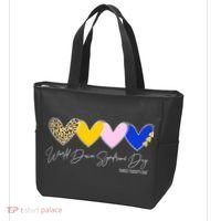 World Down Syndrome Day March 21st Awareness Heart Tote Bag thumb 3