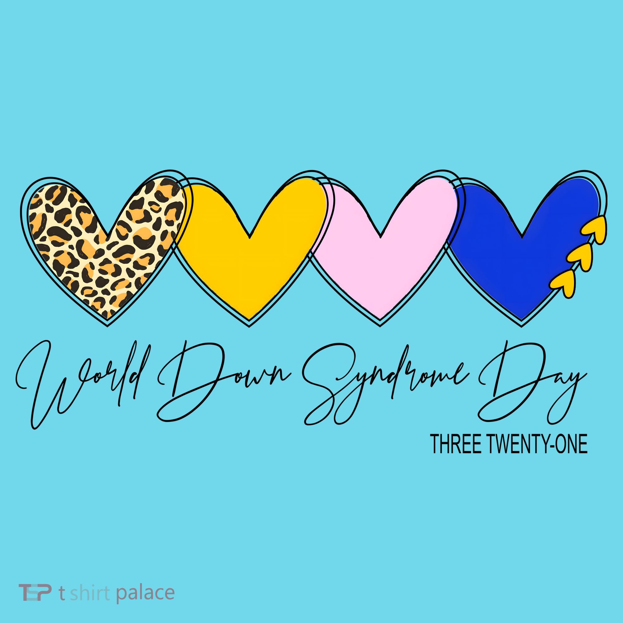 World Down Syndrome Day March 21st Awareness Heart Long Sleeve Shirt