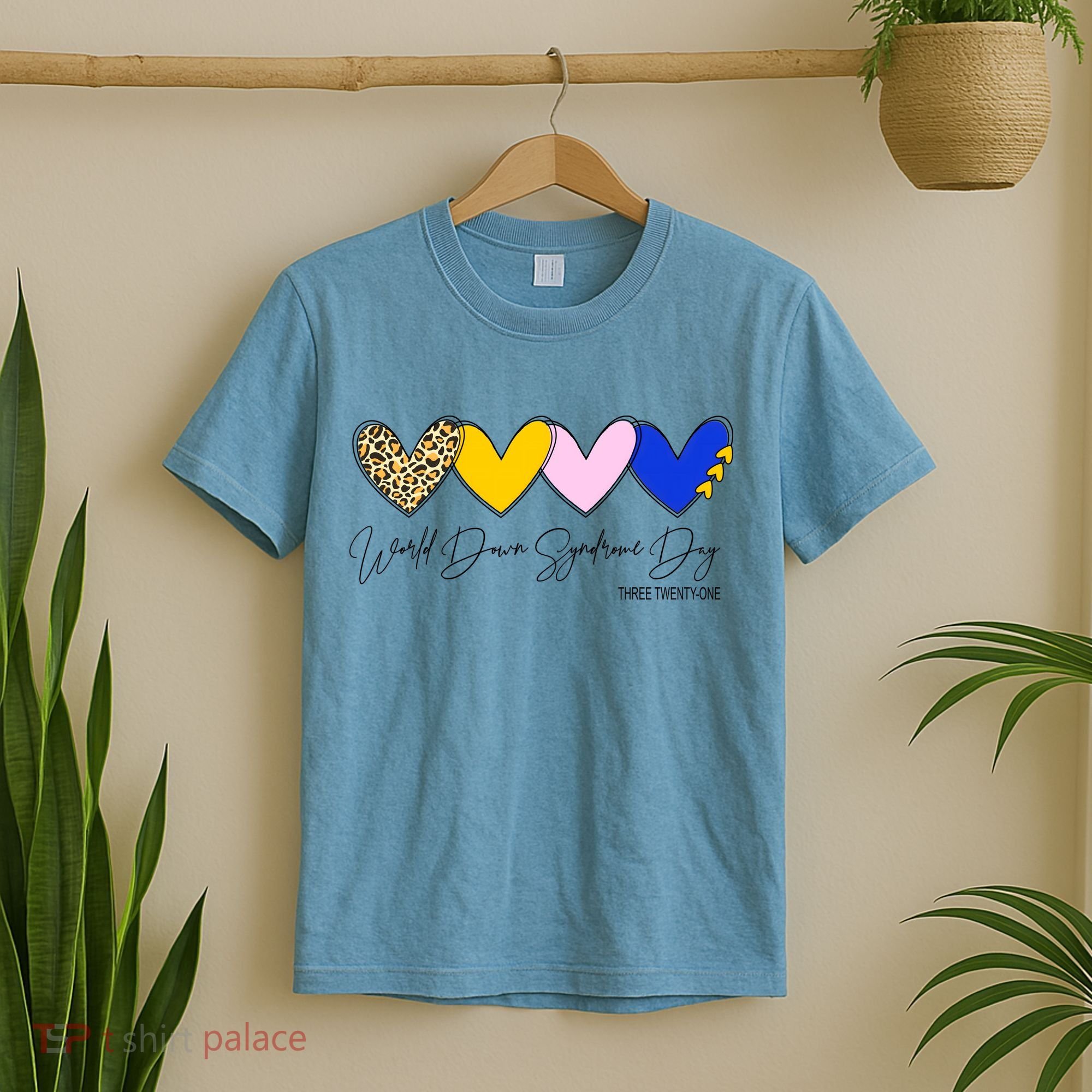 World Down Syndrome Day March 21st Awareness Heart T-Shirt