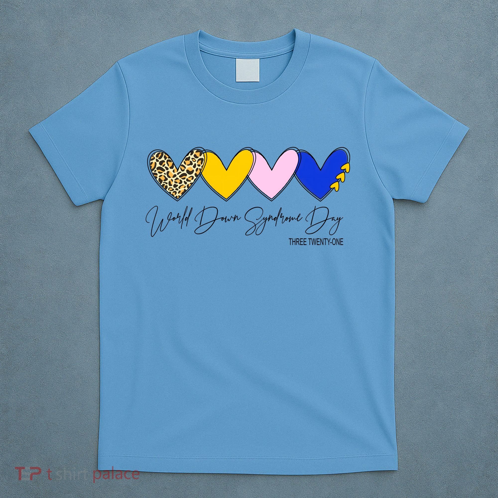 World Down Syndrome Day March 21st Awareness Heart T-Shirt