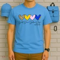 World Down Syndrome Day March 21st Awareness Heart T-Shirt thumb 5