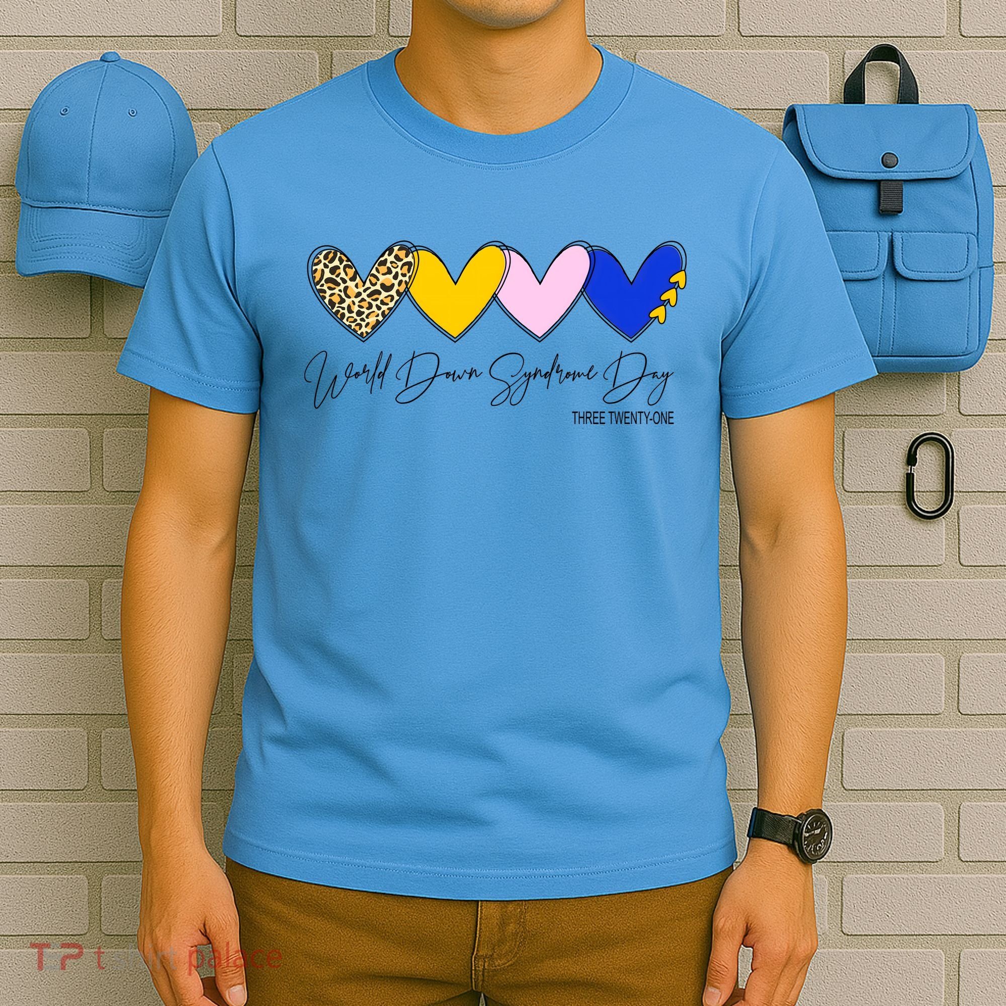 World Down Syndrome Day March 21st Awareness Heart T-Shirt
