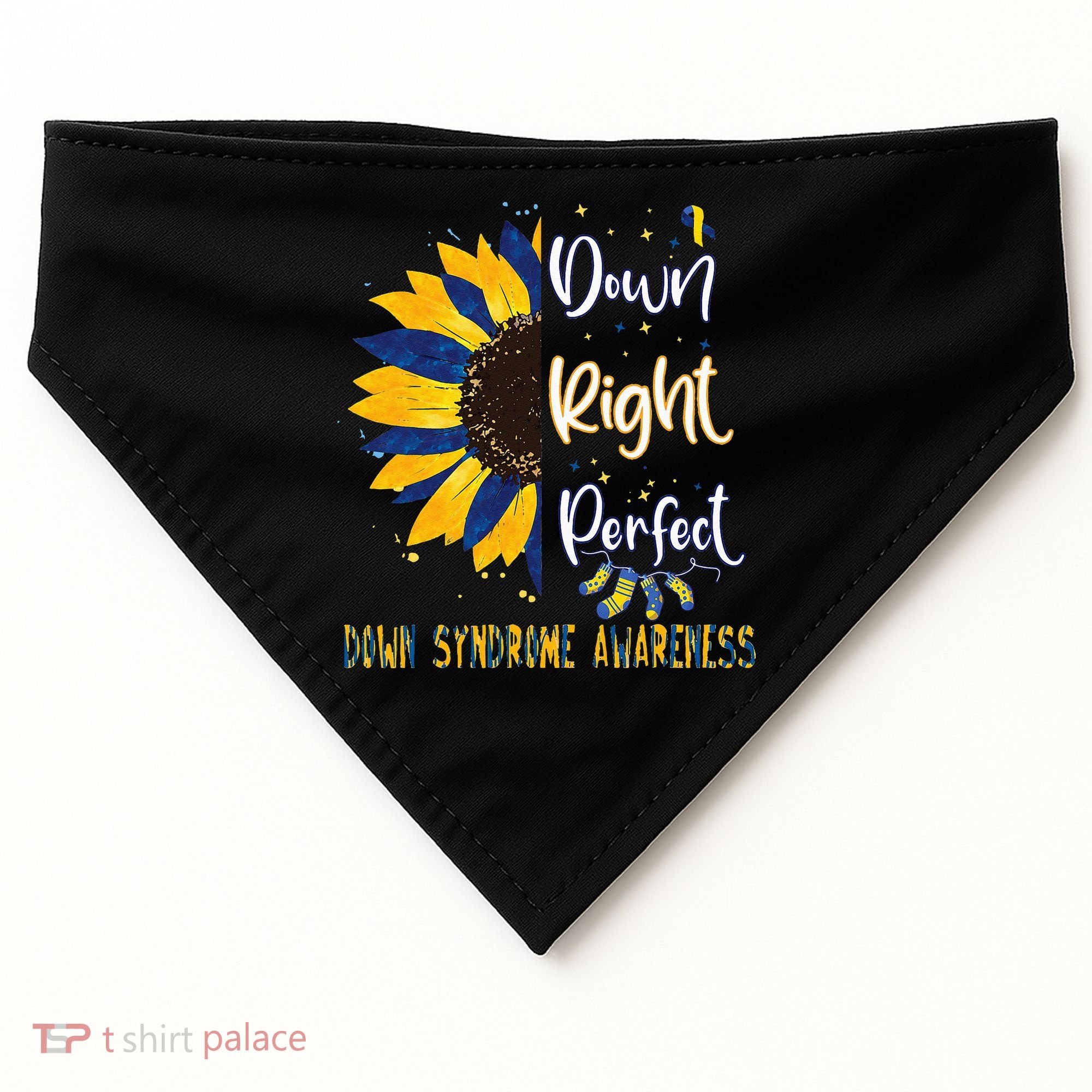 World Down Syndrome Day Awareness Socks 21 March USA-Made Doggie Bandana