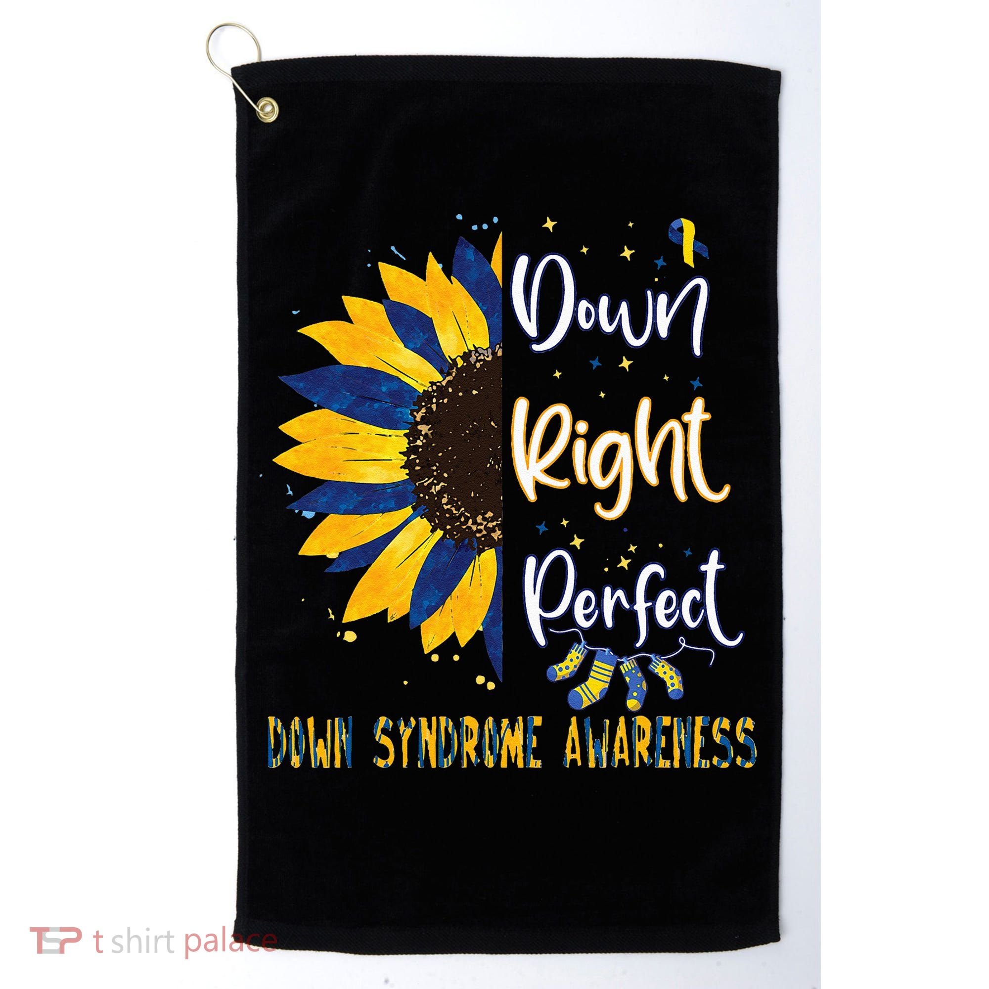 World Down Syndrome Day Awareness Socks 21 March Golf Towel