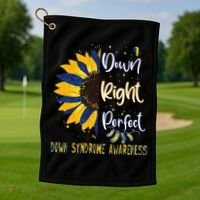World Down Syndrome Day Awareness Socks 21 March Golf Towel thumb 1