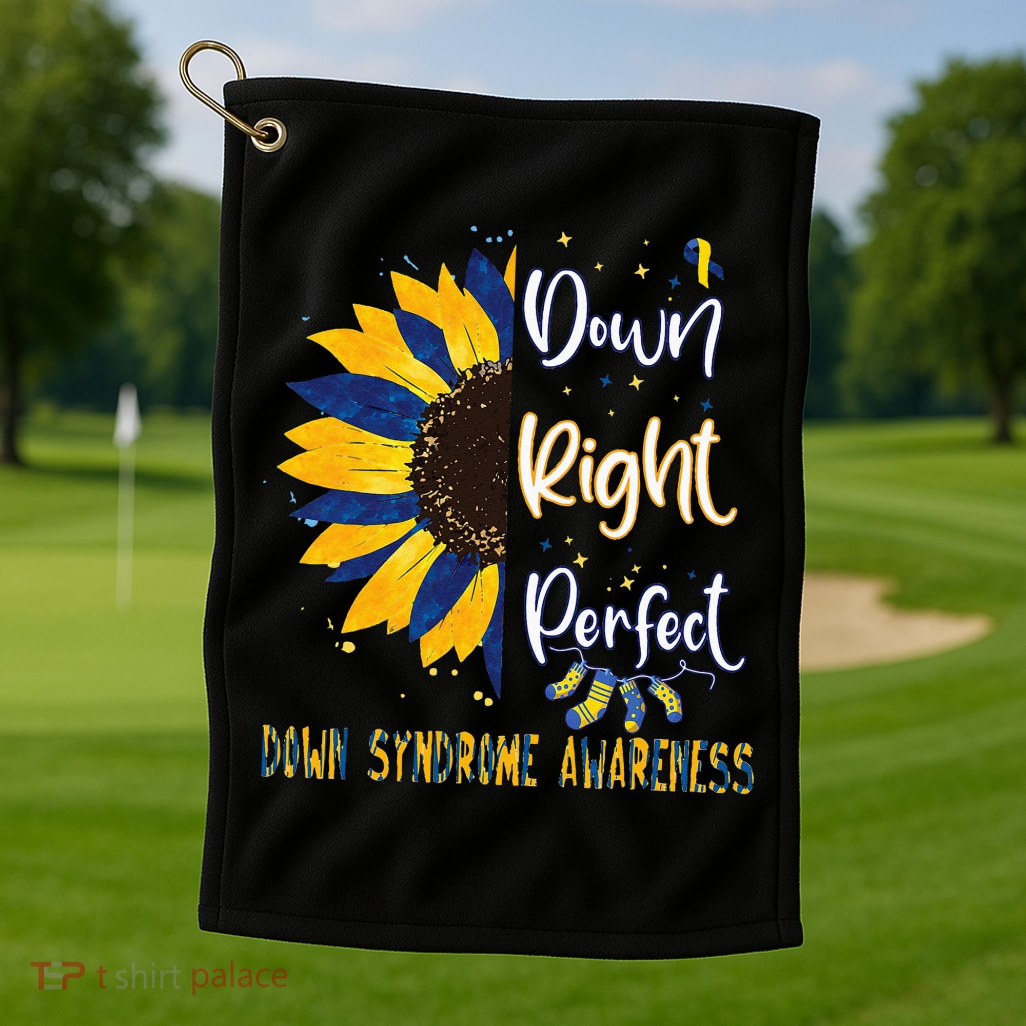 World Down Syndrome Day Awareness Socks 21 March Golf Towel