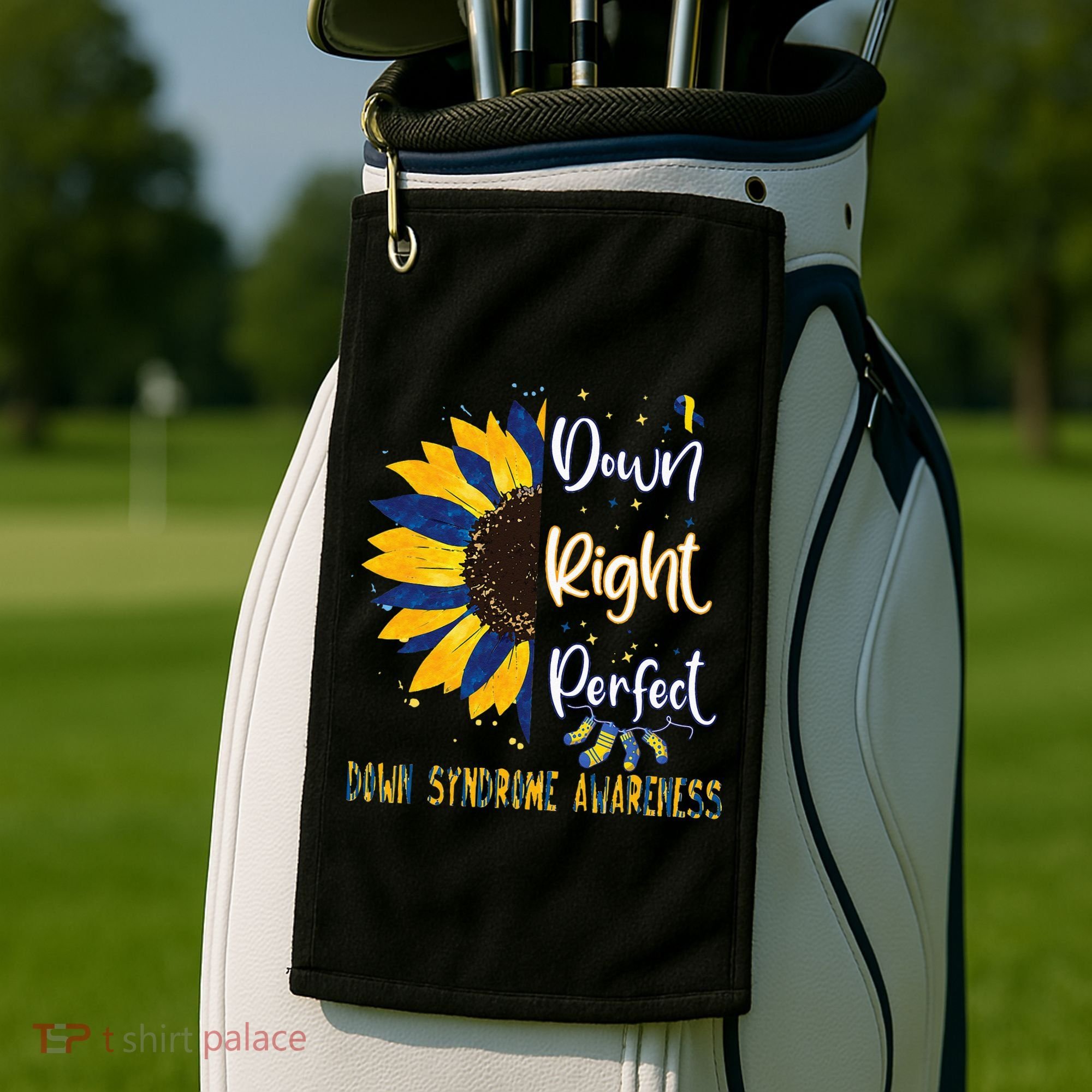 World Down Syndrome Day Awareness Socks 21 March Golf Towel