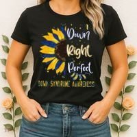 World Down Syndrome Day Awareness Socks 21 March Women's T-Shirt thumb 2