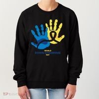 World Down Syndrome Day Handprint Awareness Women's Sweatshirt thumb 0
