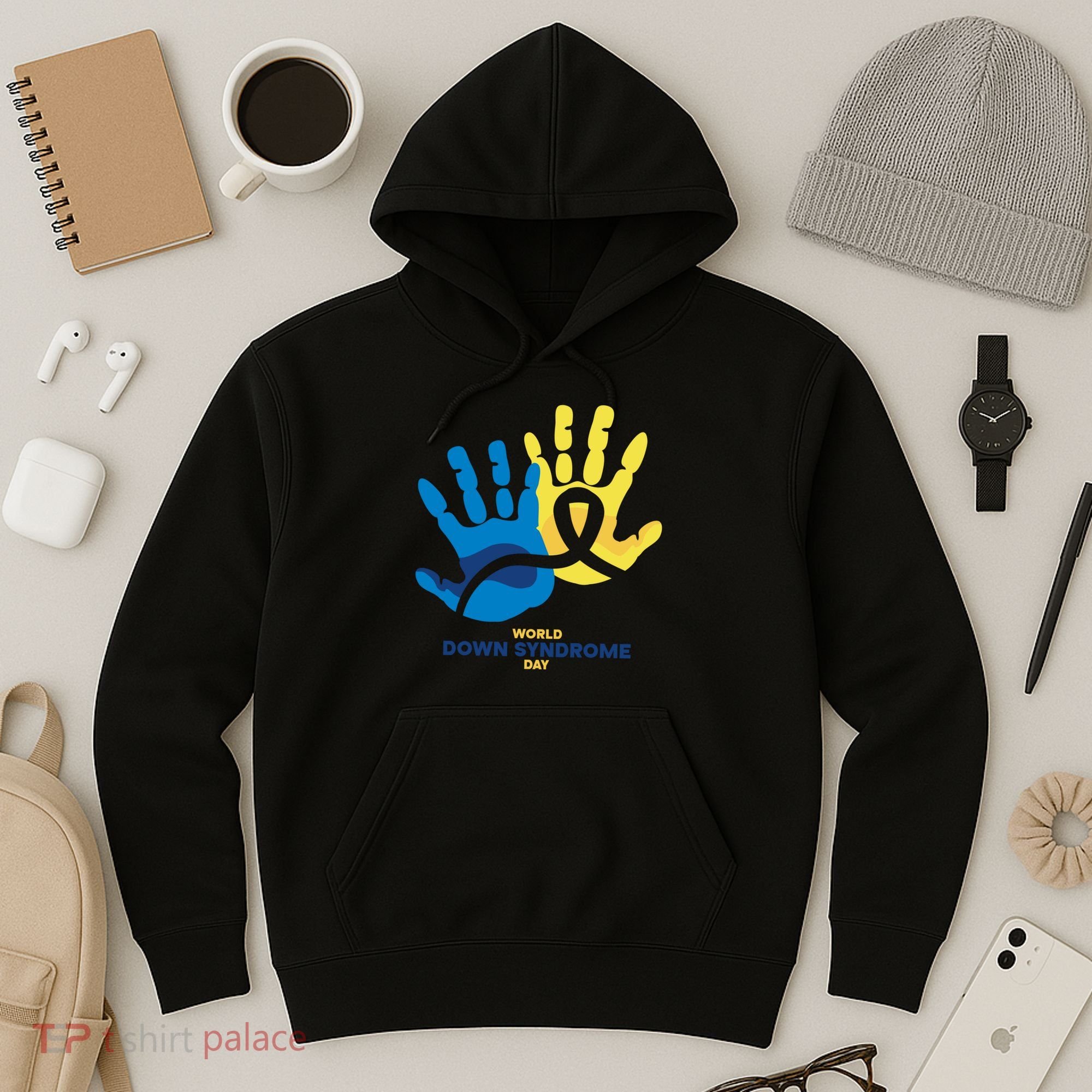 World Down Syndrome Day Handprint Awareness Hoodie
