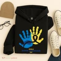 World Down Syndrome Day Handprint Awareness Hoodie thumb 4