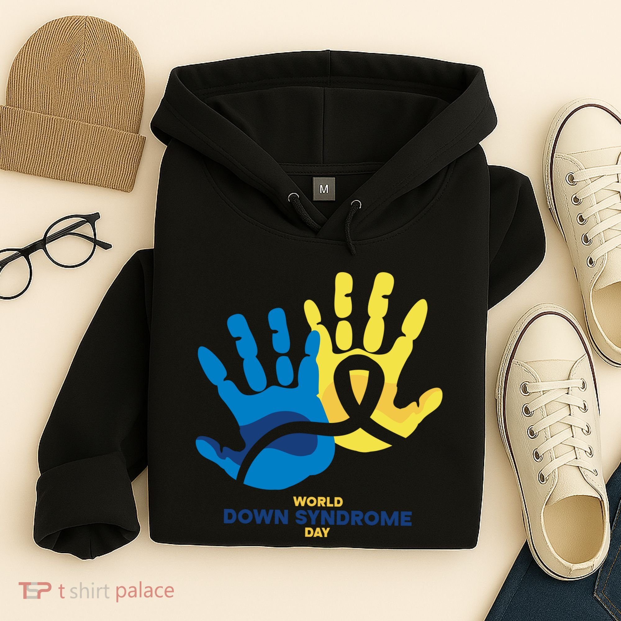 World Down Syndrome Day Handprint Awareness Hoodie