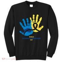 World Down Syndrome Day Handprint Awareness Sweatshirt thumb 0