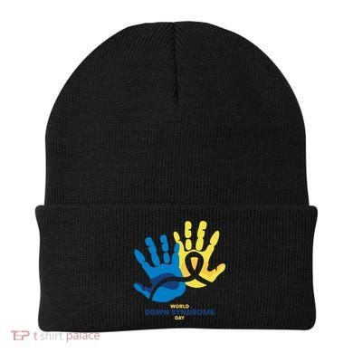 World Down Syndrome Day Handprint Awareness Beanie