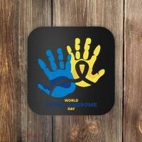 World Down Syndrome Day Handprint Awareness Coaster thumb 0