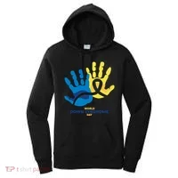 World Down Syndrome Day Handprint Awareness Women's Hoodie thumb 0