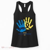 World Down Syndrome Day Handprint Awareness Women's Tank Top thumb 0