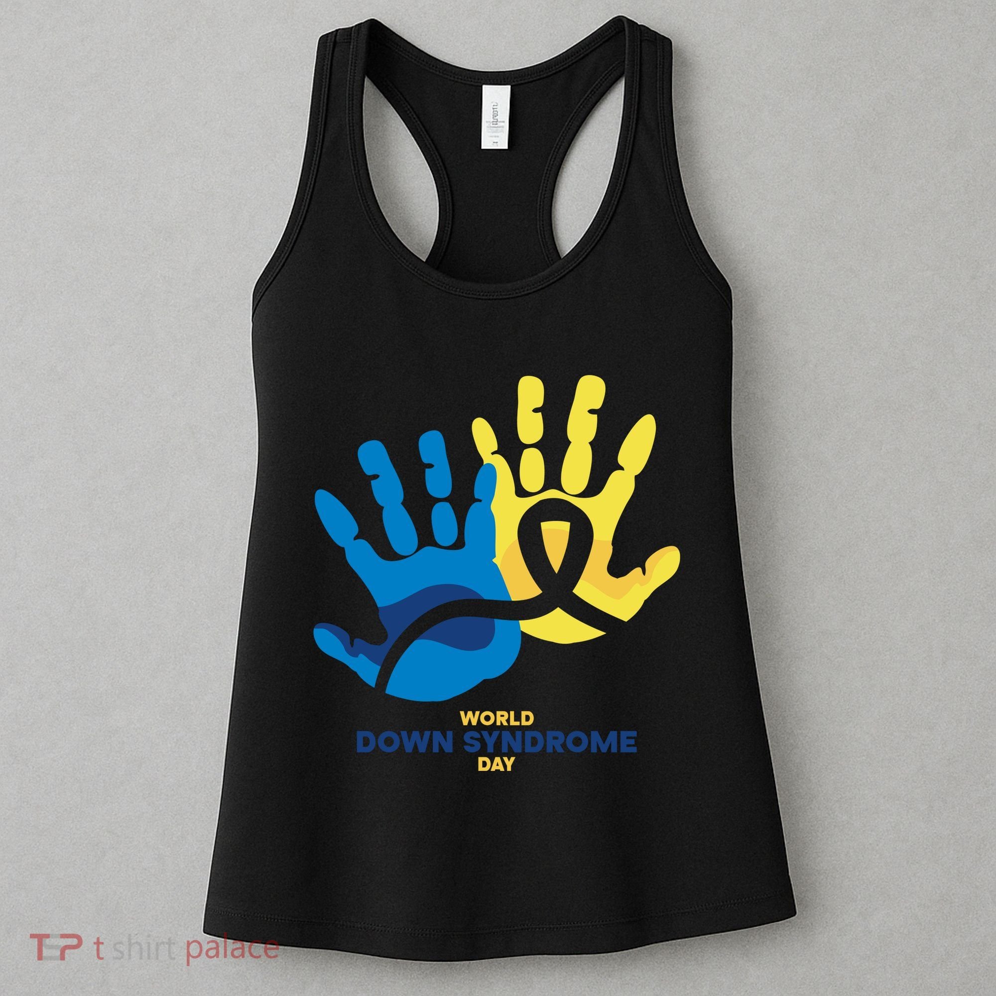 World Down Syndrome Day Handprint Awareness Women's Tank Top