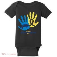 World Down Syndrome Day Handprint Awareness Baby Bodysuit thumb 0