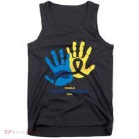World Down Syndrome Day Handprint Awareness Tank Top thumb 0